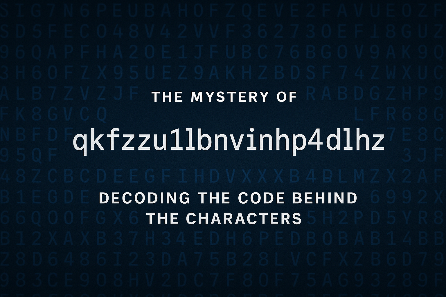 What Is pgdl9sv6sq3? Decoding the Mysterious Identifier