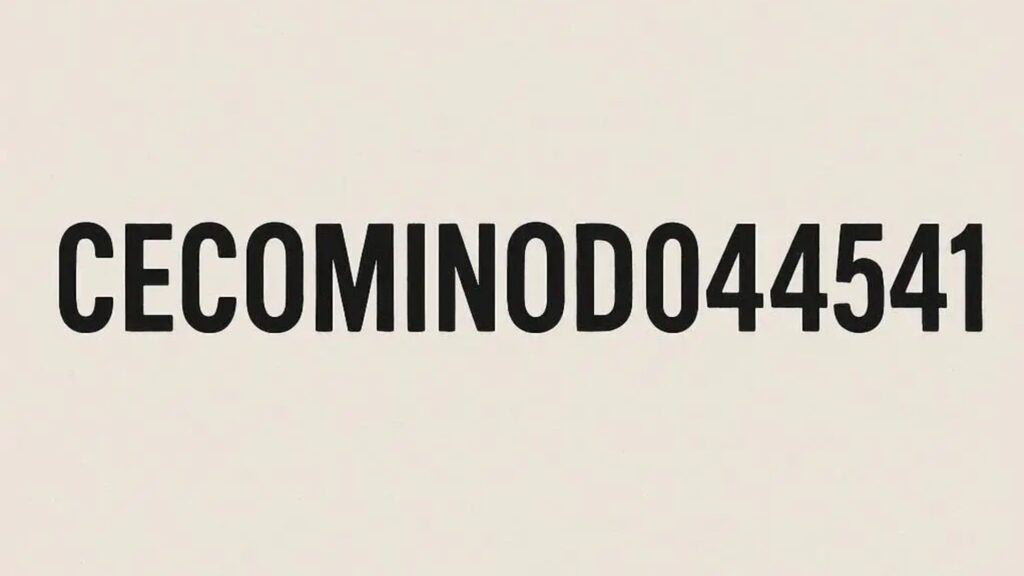 Understanding CECOMINOD044541: Complete Guide