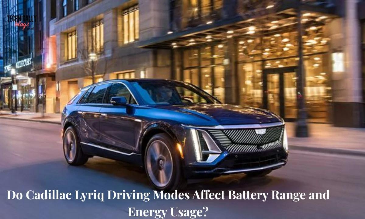 How Driving Modes in the Cadillac Lyriq Affect Battery Range & Usage