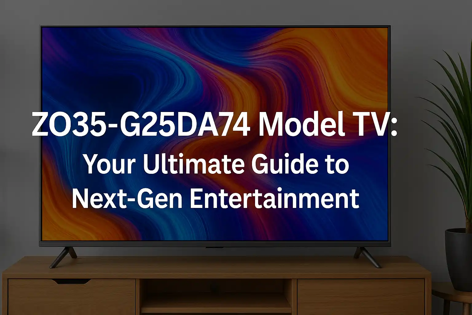 Use Zo35-G25DA74 Model TV Setup and User Guide