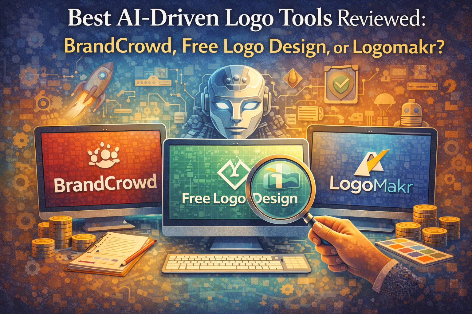 Best AI-Driven Logo Tools Reviewed: BrandCrowd, Free Logo Design, or Logomakr?