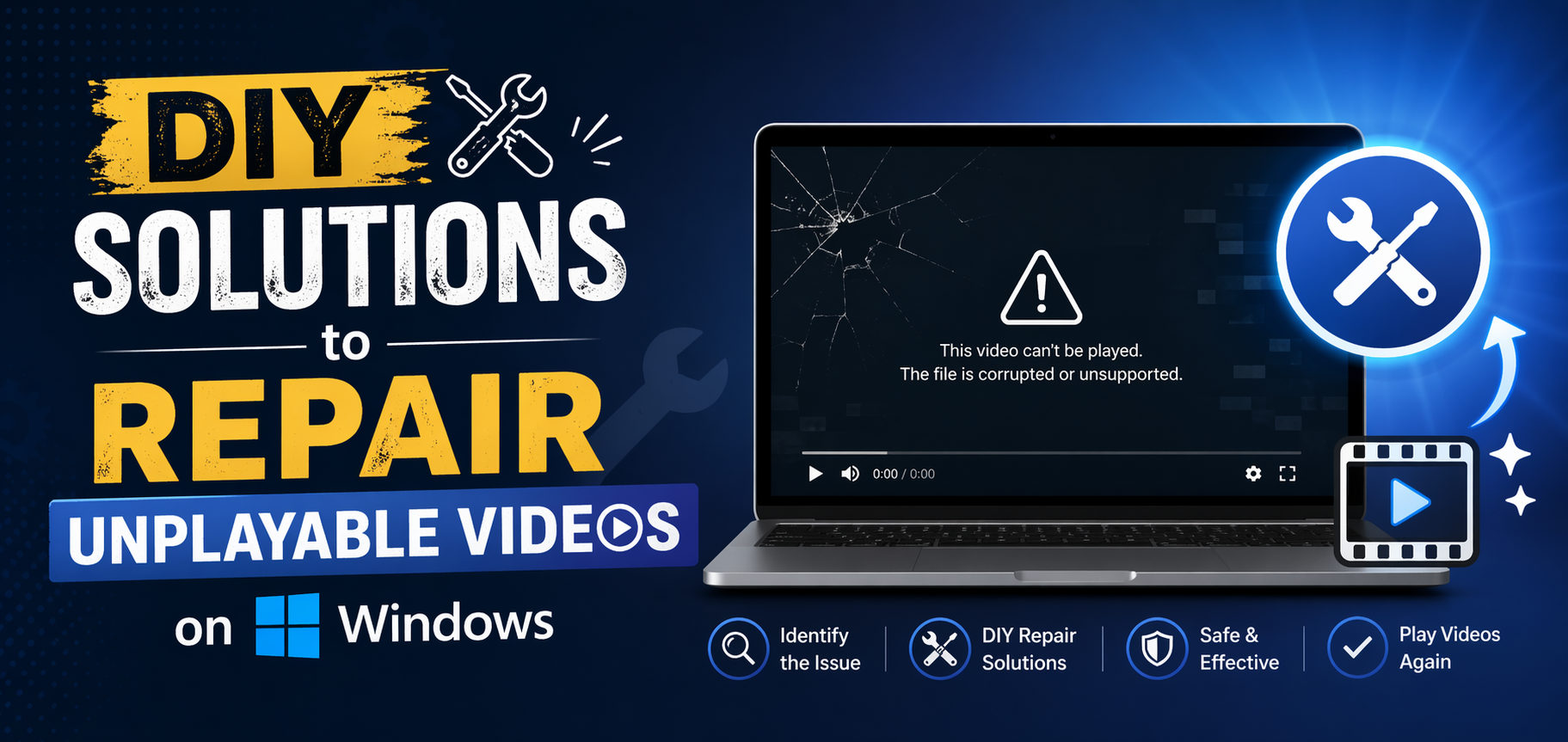 DIY Solutions to Repair Unplayable Videos on Windows
