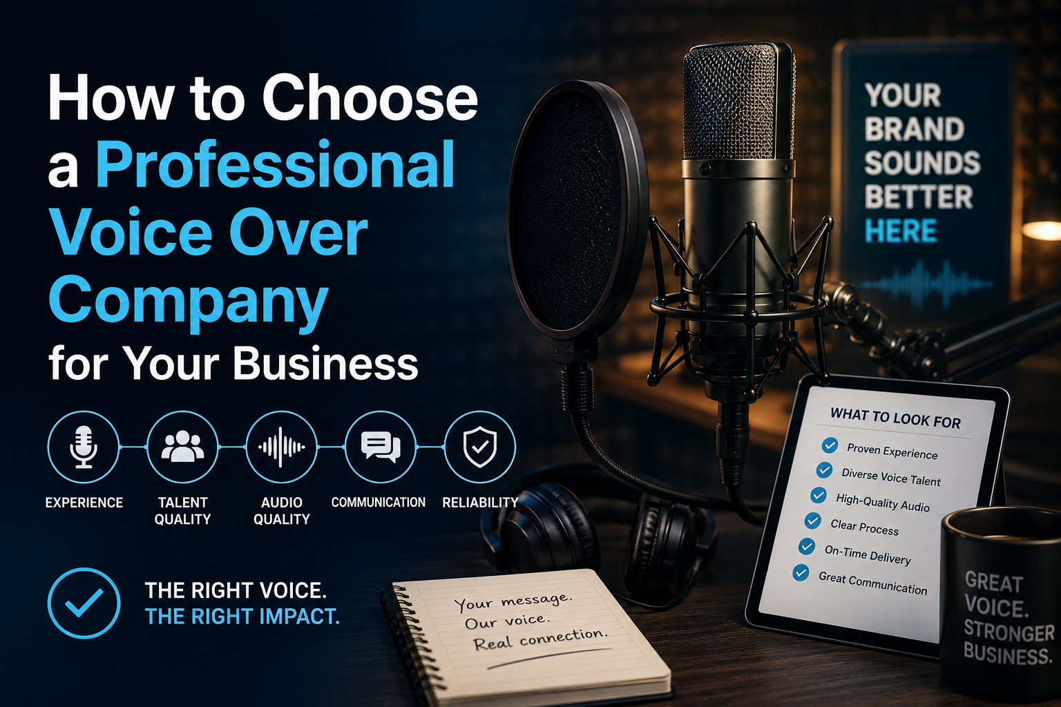 How to Choose a Professional Voice Over Company for Your Business