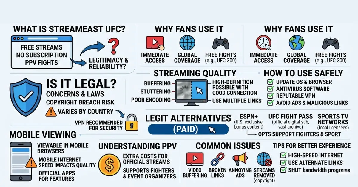 StreamEast UFC: Safe Streaming Options & Better Choices