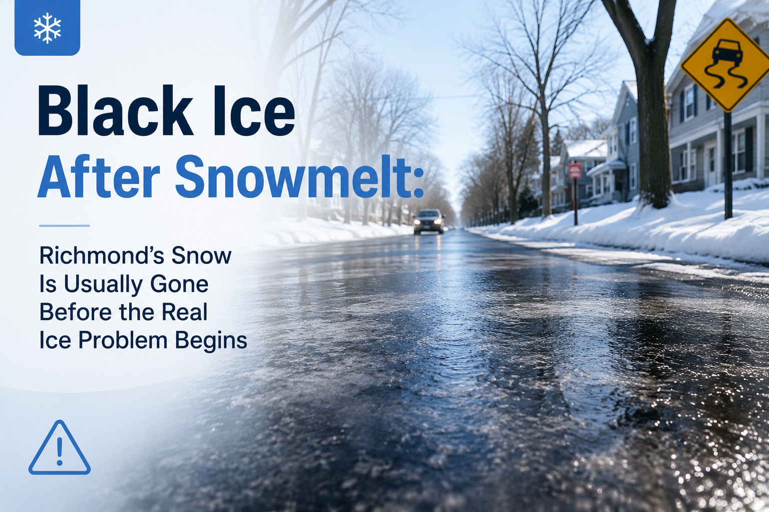 Black Ice After Snowmelt: Richmond’s Snow Is Usually Gone Before the Real Ice Problem Begins